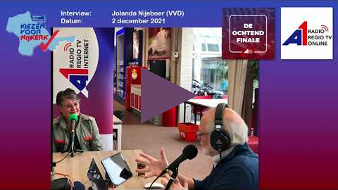 A1 Mediagroep   Kiezen voor Nijkerk Interview Jolanda Nijeboer VVD 2 dec 2021