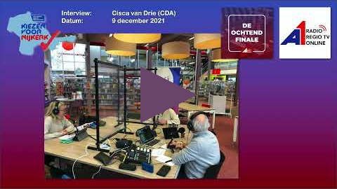 A1 Mediagroep   Kiezen voor Nijkerk interview Cisca van Drie (CDA) 9 dec 2021