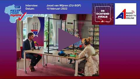 A1 Mediagroep   Kiezen voor Nijkerk   interview Joost van Wijnen CU SGP 10 februari 2022