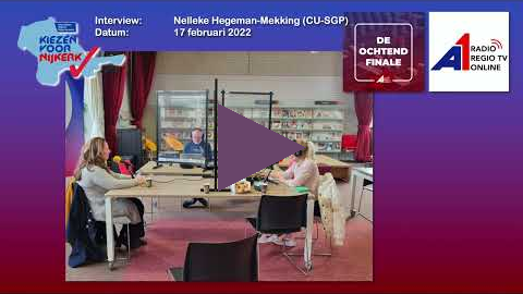A1 Mediagroep   Kiezen voor Nijkerk   Interview Nelleke Hegeman-Mekking CU SGP 17 februari 2022