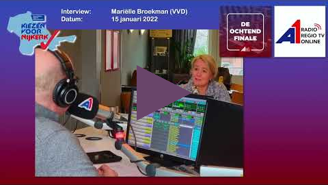 A1 Mediagroep   Kiezen voor Nijkerk   interview Mariëlle Broekman VVD 15 januari 2022
